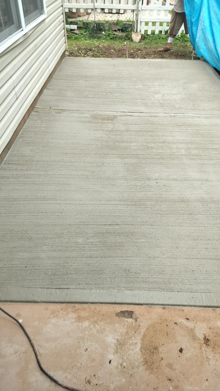 concrete pad