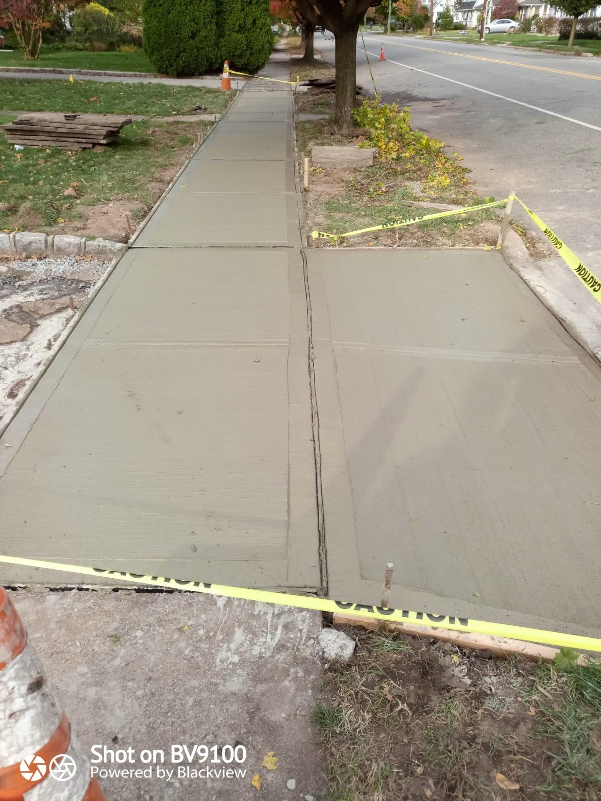 concrete sidewalk